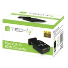 Kép 2/7 - Techly IDATA VGA-HDMINI VGA-ról HDMI-ra/3.5mm Audio Jack Adapter