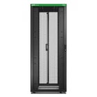 Kép 3/3 - Könnyű Rack 800mm/42U/1000mm, tetővel, kerekekkel, lábakkal és 4 konzollal, oldalsó panelek nélkül, fekete