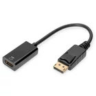 Kép 1/4 - Digitus DB-340415-002-S video átalakító kábel 0,2 M DisplayPort HDMI Fekete