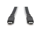 Kép 2/5 - Silikon USB-C - USB-C csatlakozó kábel, USB 4 Gen3 40G 8K60Hz 240W, 1 m, fekete