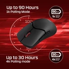 Kép 4/8 - HyperX Pulsefire Saga Pro Vezeték Nélküli Játék Egér (Fekete)