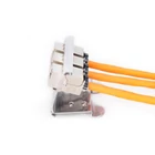 Kép 4/6 - DIN sínre szerelhető keystone adapter, 3x keystone modulhoz való profil