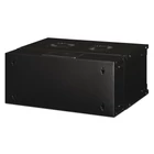 Kép 2/9 - 19" 4U falra szerelhető hálózati szekrény, SOHO PRO 240 x 540 x 400 mm, üvegajtó, fekete, szétszerelve, 60 kg