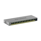 Kép 1/6 - NETGEAR GS116EP Vezérelt L2/L3 Gigabit Ethernet (10/100/1000) Ethernet-áramellátás (PoE) támogatása Szürke