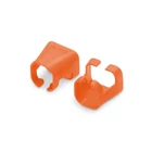 Kép 5/5 - Színes klipsz RJ45 csatlakozóhoz, narancssárga, 100 db/csomag.