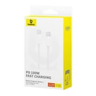 Kép 7/9 - USB-C USB-C gyors töltőkábel Baseus Superior 2 100W 1m (fehér)