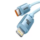 Kép 2/9 - Kabel USB-C do iP Baseus Crystal Shine, 20 W, 1,2 méter (nyertes)