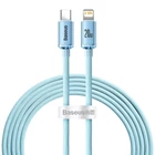 Kép 1/9 - Baseus Crystal Shine USB-C és iP kábel, 20W, 2m (kék)