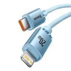 Kép 2/9 - Baseus Crystal Shine USB-C és iP kábel, 20W, 2m (kék)