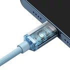 Kép 5/9 - Baseus Crystal Shine USB-C és iP kábel, 20W, 2m (kék)