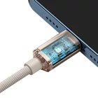 Kép 5/9 - Baseus Crystal Shine USB-C és iP kábel, 20W, 2m (rózsaszín)
