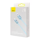 Kép 7/9 - USB és iP kábel Baseus Crystal Shine, 2.4A, 2m (kék)