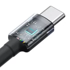 Kép 6/10 - Kábel Baseus Cafule USB-C USB-C 100W, 1m, 2psc (piros fekete, szürke fekete)