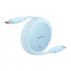 Kép 3/9 - Baseus Free2Pull Mini USB-C és USB-C 60W USB kábel, 1m (kék)
