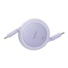 Kép 3/9 - Baseus Free2Pull Mini USB-C - USB-C 60W USB kábel, 1m (lila)