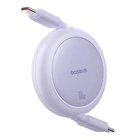 Kép 4/9 - Baseus Free2Pull Mini USB-C - USB-C 60W USB kábel, 1m (lila)