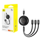 Kép 8/8 - 3 az 1-ben Baseus Free2Draw USB-M+L+C 100W kábel, 1,1 m (fekete)