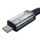 Kép 5/9 - Gyorstöltő kábel Baseus Crystal Shine USB-C USB-C 100W, 1,5m, 20Gb (fekete)