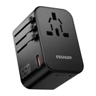 Kép 1/3 - Travel wall charger, Essager, ECT65-LT01-Z, 65W (black)