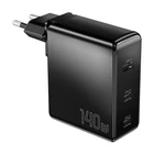 Kép 1/4 - Wall charger, Essager, ECT2CA-MQB01-Z, 2xUSB-C, USB-A, 140W (black)