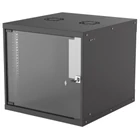 Kép 1/3 - Intellinet 714808 9U falra szerelhető rack 54/56 fekete lapos