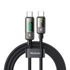 Kép 1/4 - Mcdodo CA-3611 USB-C USB-C kábel, automatikus kikapcsolás, PD 100W, 1.8m (fekete)