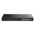 Kép 1/4 - D-Link DGS-1018P Beállítást nem igénylő (unmanaged) Gigabit Ethernet (10/100/1000) Ethernet-áramellátás (PoE) támogatása Fekete