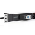 Kép 4/6 - Digitus DN-95417 áramelosztó egység (PDU) 6 AC kimenet(ek) 0U/1U Fekete, Ezüst