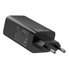 Kép 2/3 - Vention FEDB0-EU 2xUSB-C 1xUSB-A 65W/30W/30W GaN hálózati töltő (fekete)