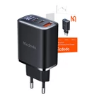 Kép 2/2 - Mcdodo CH-2180 2xUSB-C + USB-A, 30W mains charger with display (black)