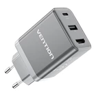 Kép 2/2 - Vention FJAH0-EU USB(C+A)+HDMI GaN hálózati töltő (60W/5W/4K@60Hz) (fekete)
