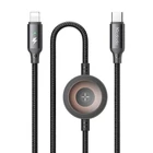 Kép 2/4 - Mcdodo CA-5680 2 az 1-ben USB-C Lightning kábel + Apple Watch töltő, 36W, 1.5m