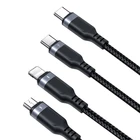 Kép 3/5 - Többfunkciós USB-ről USB-C-re 2x Lightning Micro Joyroom kábel S-A18