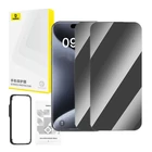 Kép 5/5 - Baseus edzett üveg iPhone 15 Pro Max készülékhez, 2 db-os csomag.