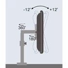 Kép 4/5 - Techly ICA-LCD 501BK Forgatható Asztali Tartó 13-27" LCD Monitorokhoz, 8kg