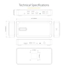 Kép 8/10 - StarTech.com 132UE-TB4USB4DOCK dokkoló állomás és port replikátor Vezetékes Thunderbolt 4 Szürke