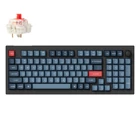 Kép 2/2 - Keychron V5 Max QMK/VIA RGB Knob Red Switch vezeték nélküli mechanikus billentyűzet (fekete)