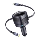 Kép 1/5 - Baseus Enjoyment Max autós töltő USB-C + villámkábelekkel 60W Fekete