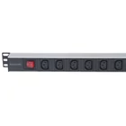 Kép 4/6 - Intellinet 163651 áramelosztó egység (PDU) 8 AC kimenet(ek) 1U Fekete, Ezüst