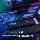 Kép 2/6 - Crucial T500 4 TB M.2 PCI Express 4.0 NVMe