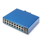 Kép 1/6 - Digitus DN-651129 hálózati kapcsoló Beállítást nem igénylő (unmanaged) Gigabit Ethernet (10/100/1000) Kék