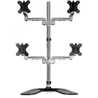 Kép 3/8 - StarTech.com ARMQUADSS asztali TV konzol 81,3 cm (32") Fekete, Ezüst