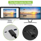 Kép 3/7 - Techly IADAP USBC-HDMI2TY USB 3.0 USB-C 3.1 HDMI 4K*60Hz M/M Kábel 2m