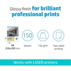 Kép 4/10 - HP Professional Glossy Laser Paper 150 gsm-150 sht/A4/210 x 297 mm