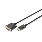 Kép 1/2 - Digitus DB-340301-030-S video átalakító kábel 3 M DisplayPort DVI-D Fekete