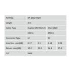 Kép 2/5 - Fiber Optic Multimode Patch Cord, OM 3, LC / SC