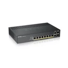 Kép 1/4 - Zyxel GS1920-8HPV2 Vezérelt Gigabit Ethernet (10/100/1000) Ethernet-áramellátás (PoE) támogatása Fekete