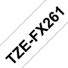 Kép 1/3 - Brother TZE-FX261 címkéző szalag Fehéren fekete
