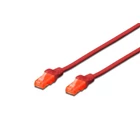 Kép 2/2 - Digitus DK-1617-0025/R hálózati kábel Vörös 0,25 M Cat6 U/UTP (UTP)