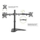Kép 7/10 - Techly ICA-LCD 2524 Kétmonitoros állvány 13-32" LCD 8kg forgatható